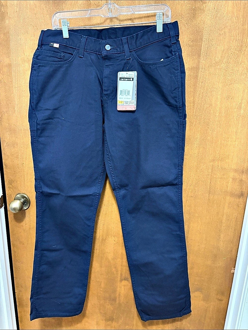 732. Carhartt Women's FR Rugged Flex Canvas Pant - Original Fit Blue